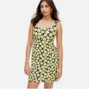⭕️ PRICE FIRM Diane Von Furstenberg for Target Yellow and Black Floral Dress 10